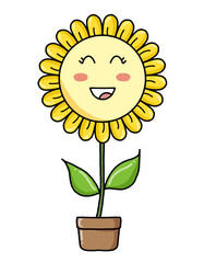 sunflower with a smile