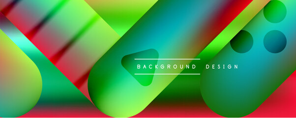 Round shapes and lines with fluid gradients abstract background. Vector illustration for wallpaper, banner, background, leaflet, catalog, cover, flyer