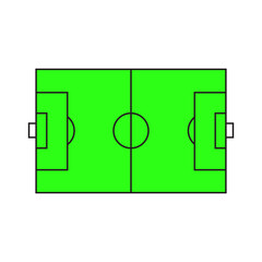 soccer field icon design template vector