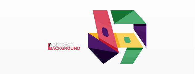 Abstract line and triangle background. Creative geometric abstract backdrop. Business template for wallpaper, banner, background or landing