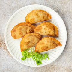 empanadas pies stuffed meat meal food snack on the table copy space food background rustic top view