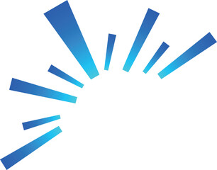 Gradient concentrated line illustration icon