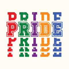 Pride Retro LGBTQ Pride Month T-Shirt Design