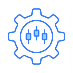 Obraz premium Check this beautifully designed vector of business management in trendy style