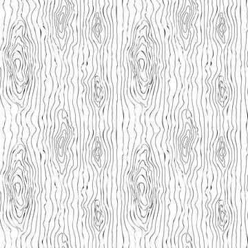 Seamless wooden pattern. Wood grain texture. Vector illustration.