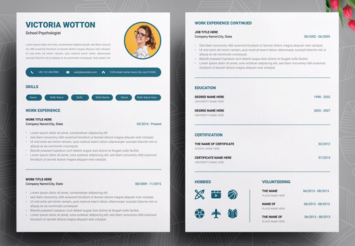 Trendy Clean Resume Template