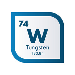 Tungsten icon set. vector template illustration  for web design