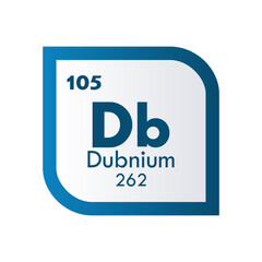 Dubnium icon set. vector template illustration  for web design