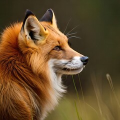 Fototapeta premium charismatic red fox (AI Generated)