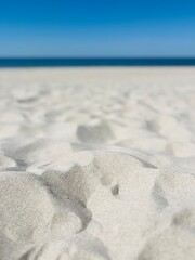 White sand at the beach, natural white sea sand background