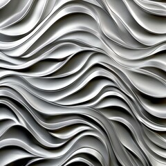 Pattern made of aluminum waves