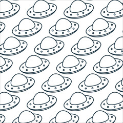 spaceship ufo alien color fly space pattern 