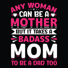 Mother's Day typography shirt design for mother lover mom mommy mama Handmade calligraphy vector illustration Silhouette