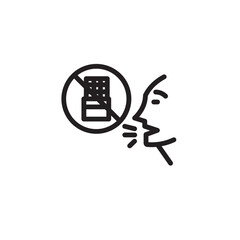 Allergy Chocolate Food Outline Icon