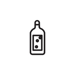 Alcohol Bottle Drink Outline Icon