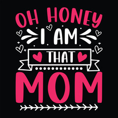 Obraz premium Mother's Day typography shirt design for mother lover mom mommy mama Handmade calligraphy vector illustration Silhouette