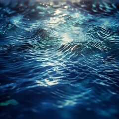 混沌とした波と美しい光の反射を持つ水面の形をした、クリエイティブワークやデザインのためのオリジナルの美しい背景画像GenerativeAI