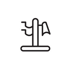 Coat Rack Hanger Outline Icon