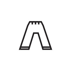 Clothing Pants Attire Outline Icon
