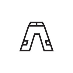 Clothing Pants Attire Outline Icon