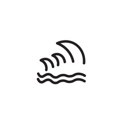 Logo Sea Silhouette Outline Icon