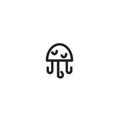 Sea Beach Jellyfish Outline Icon