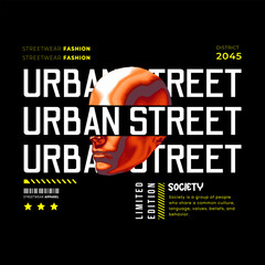 Streetwear, Urban Style, Hip Hop, Text Slogan. Vector Pattern Design. for Screen Printing T-shirts, Jackets, Or Posters. 