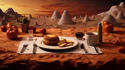 First Meal on mars