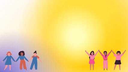 Background for media making and space for text.