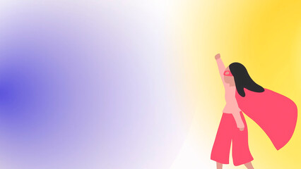 Background for media making and space for text.