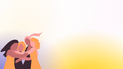 Background for media making and space for text.