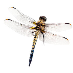Dragonfly insect isolated on transparent background, Generative ai   - obrazy, fototapety, plakaty