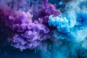 Fototapeta premium abstract blue background with smoke.