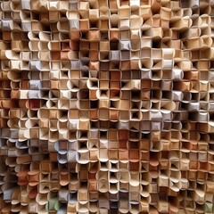 Pattern made of recycled paper 