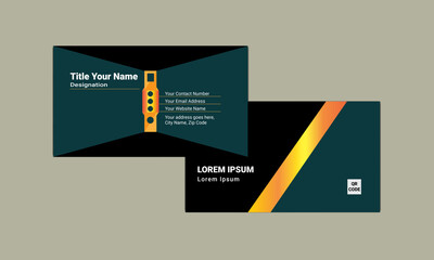 corporate modern business card design for personal identity