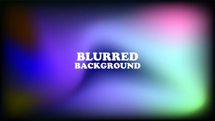 Blurred background with modern abstract blurred light color gradient. Smooth template for your graphic design. Vector illustration.