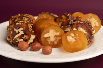 churchkhela, Georgian sweets, Walnut and grape juice candy