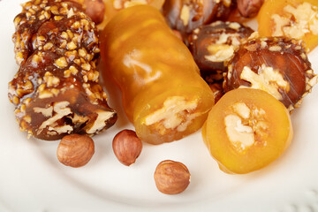 churchkhela, Festive food from nuts and grape juice, Georgian cuisine