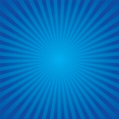 Blue Tone Burst Background. Vector Illustration.