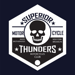 Super Motor Cycle T-Shirt Design