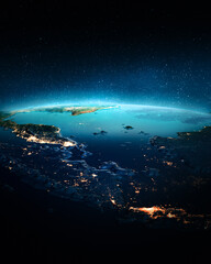 South-East Asia at night