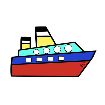 illustration of a ship