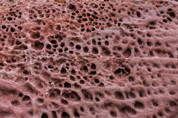 Porous bedrock due to erosion