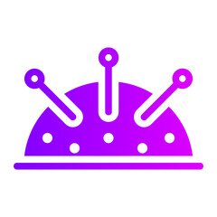 pincushion gradient icon