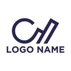 C M letter business logo