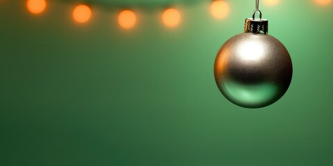 Naklejka na ściany i meble christmas ball decoration with generative AI