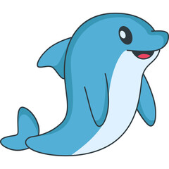 Obraz premium Cute Dolphin Illustration