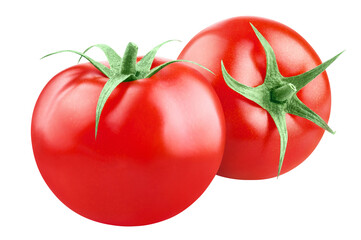 Delicious tomatoes cut out