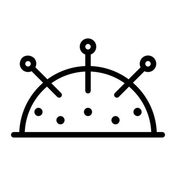recommend clip art: pincushion line icon