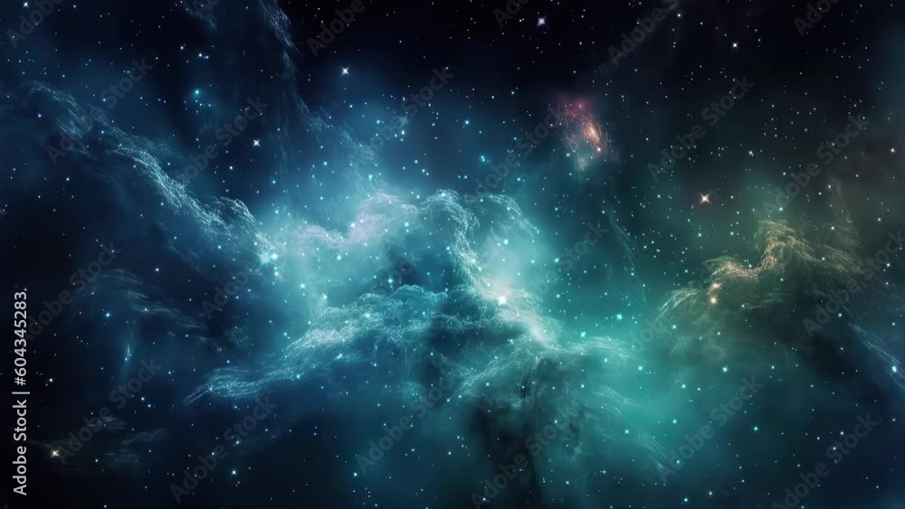 Wall mural galaxy and nebula. abstract space background. endless universe with stars and galaxies in outer spac